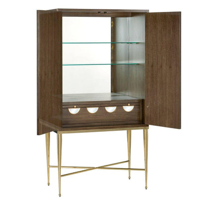 Mobiletto a 2 ante marrone fulvo