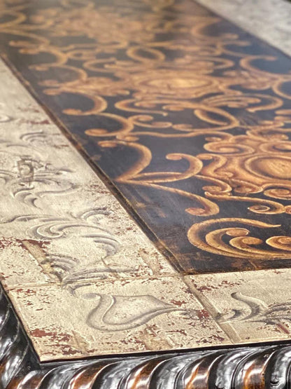 Tavolo da pranzo in legno scuro Pamplona