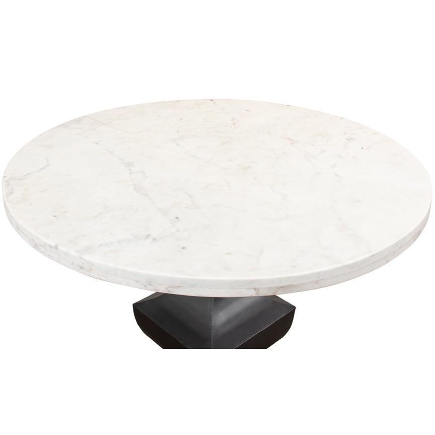 Tavolo da pranzo rotondo parigino con piano in marmo - 40 rotondo 