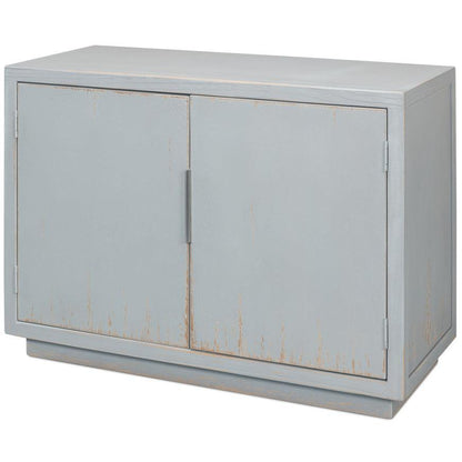 Credenza a 2 ante blu patinato