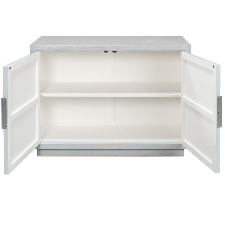 Credenza a 2 ante blu patinato