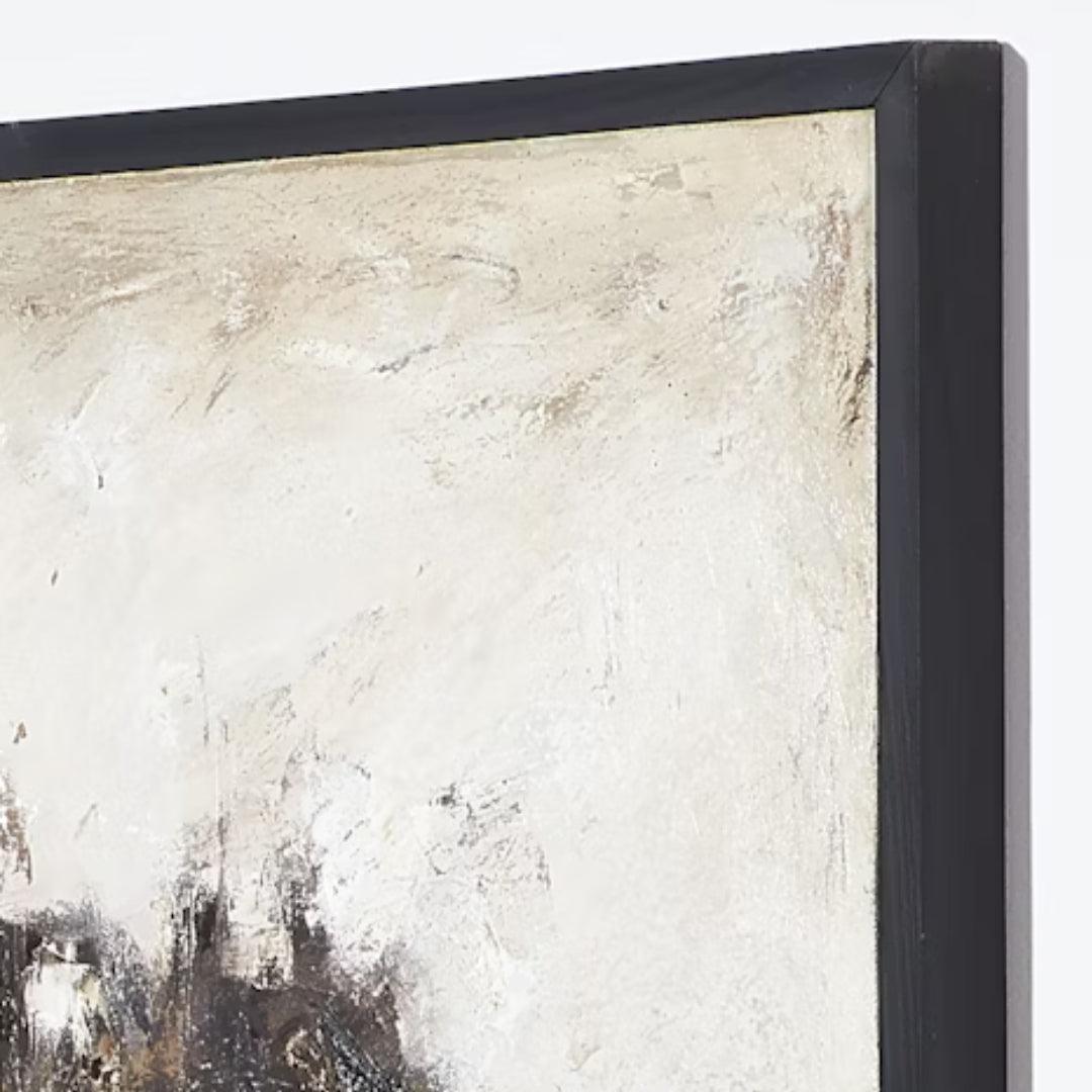 Arte murale su tela astratta dipinta a olio