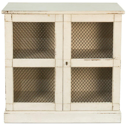 Piccola credenza francese con porta a rete