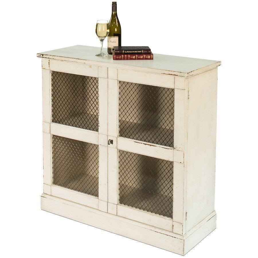 Piccola credenza francese con porta a rete