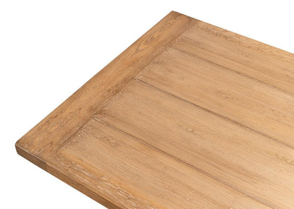 Scrivania con cavalletto in legno di recupero lucidato