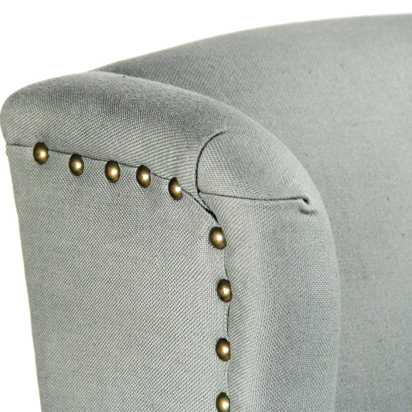 Divano con schienale alto color salvia provenzale