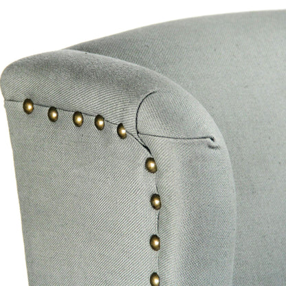 Divano con schienale alto color salvia provenzale