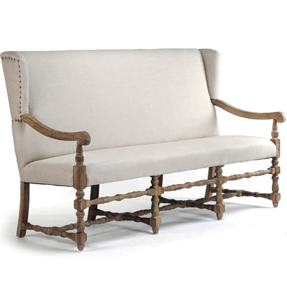 Panca con schienale alto Provence Chic