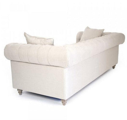 Divano in lino trapuntato Provenza