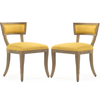 Sedie laterali gialle Provenza