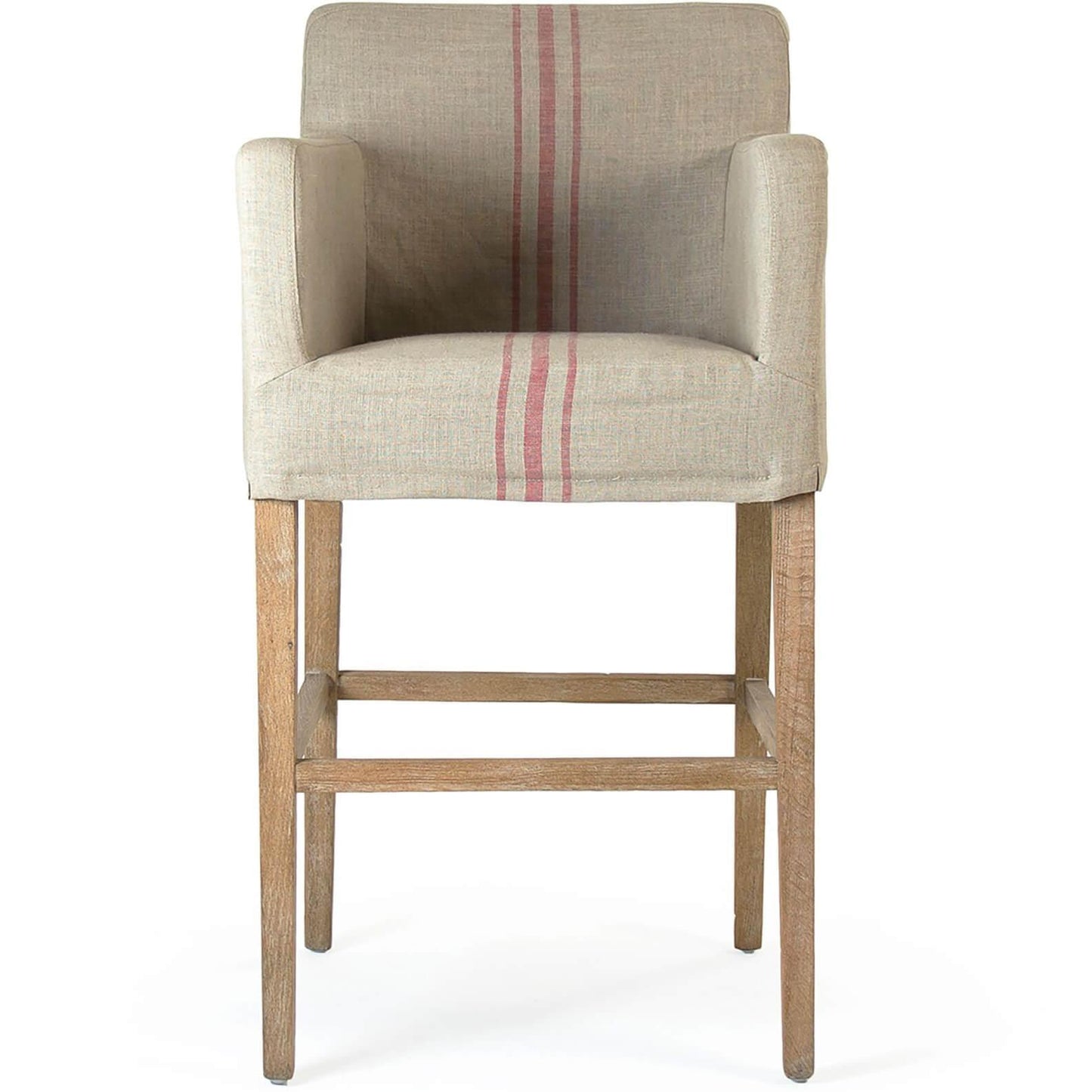 Sgabelli da bar Avignon a strisce rosse