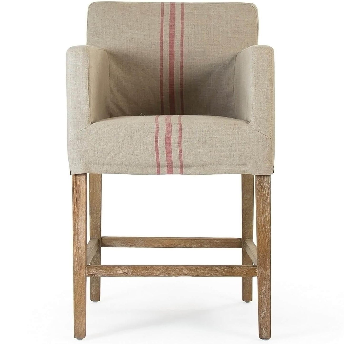 Sgabelli da bar Avignon a strisce rosse