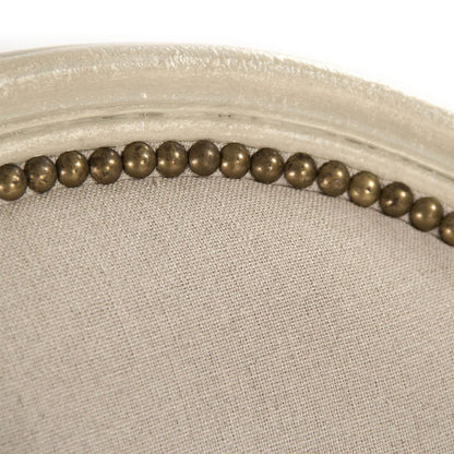 Sedie laterali con medaglione e schienale rotondo