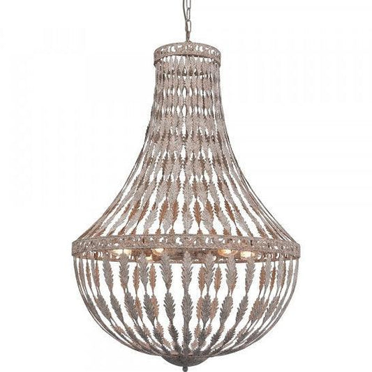 Lampadario rustico in ferro battuto Royal