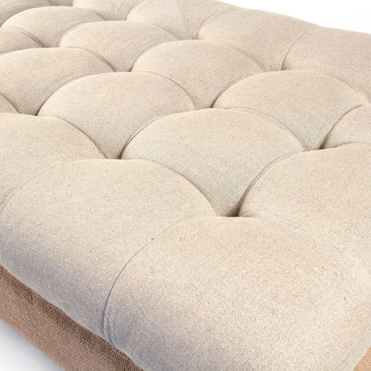 Pouf imbottito in rovere Royal Maison