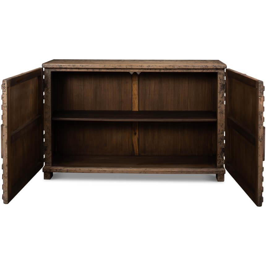 Credenza rustica geometrica in legno