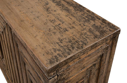 Credenza rustica geometrica in legno