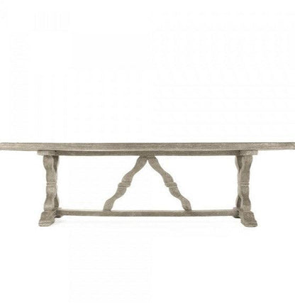 Tavolo rustico da esterno in legno grigio europeo