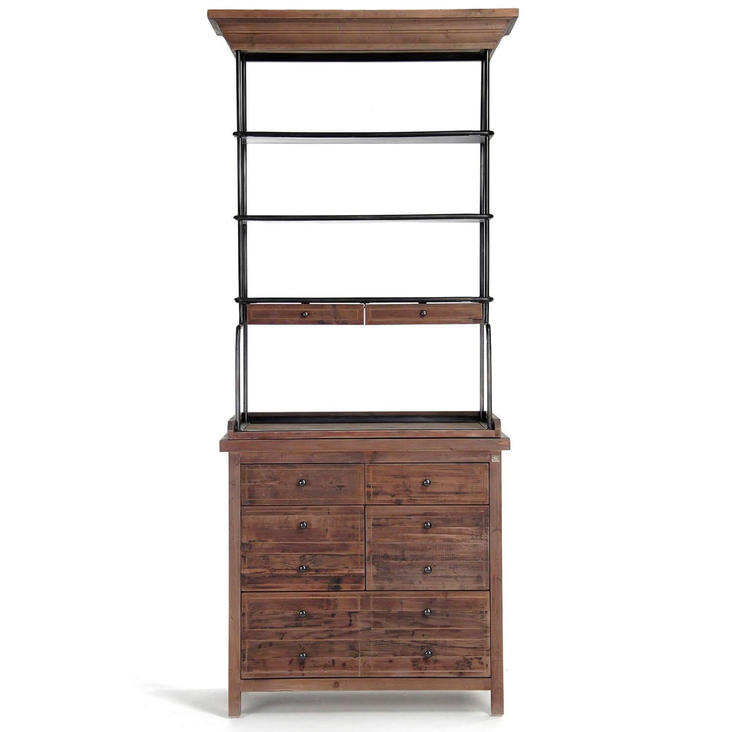 Mobile rustico in legno e metallo