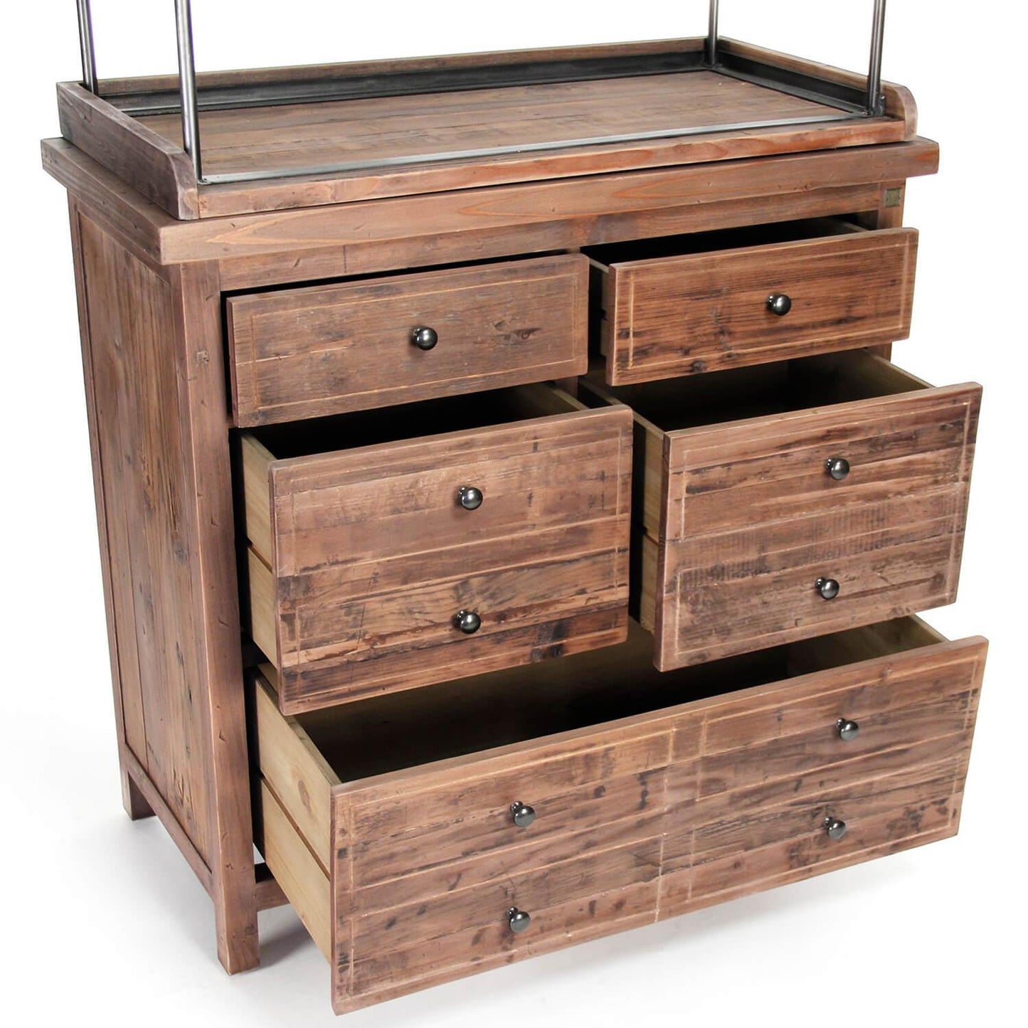 Mobile rustico in legno e metallo