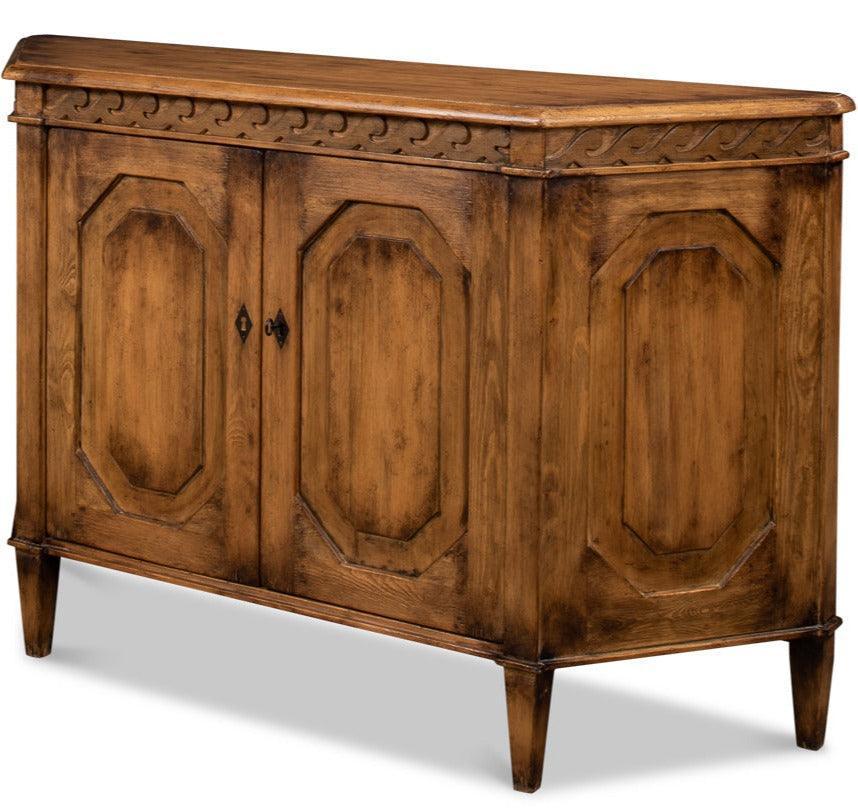 Credenza rustica in legno intagliato Wrenn