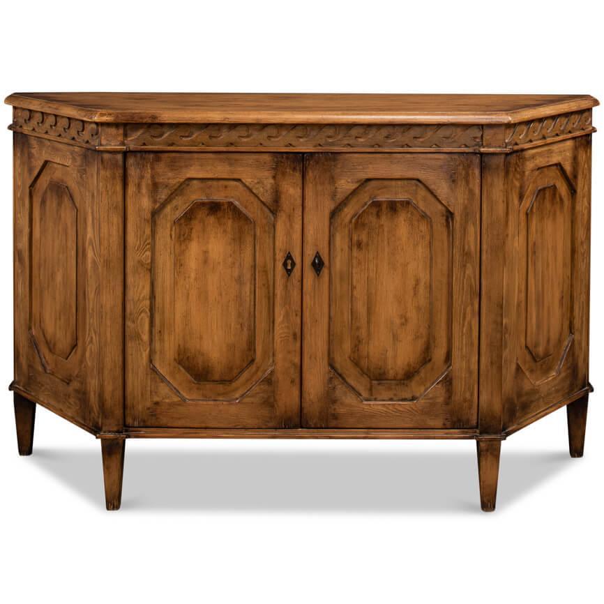 Credenza rustica in legno intagliato Wrenn