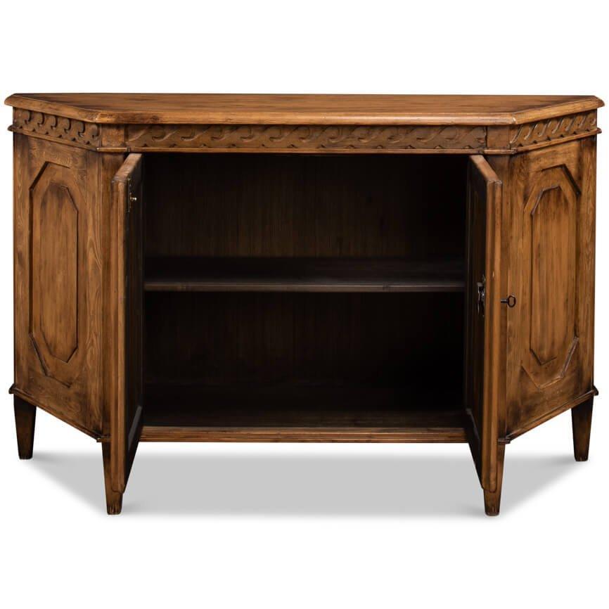 Credenza rustica in legno intagliato Wrenn