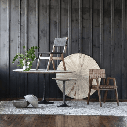 Tavolo da pranzo rotondo Starburst sabbiato