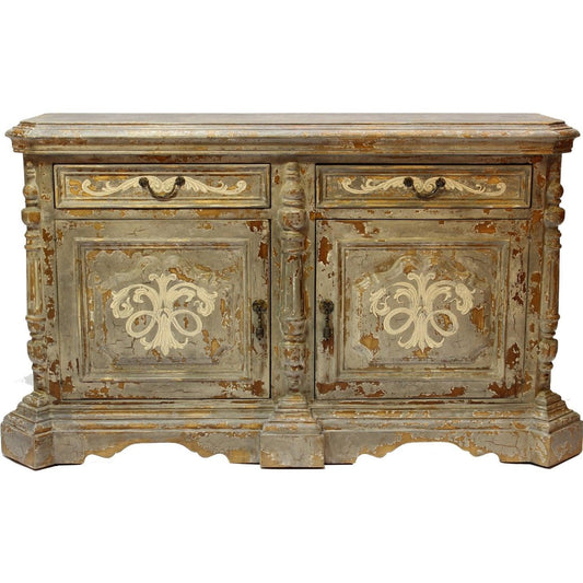 Buffet in stile villa spagnola dipinta