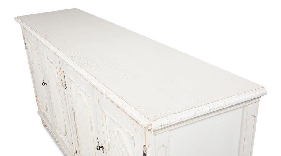 Credenza Shabby Chic con nastro bianco