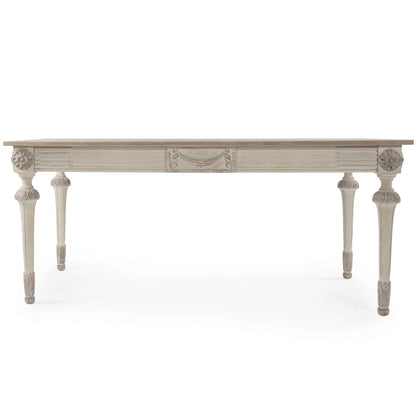 Tavolo con piano in legno in stile shabby chic