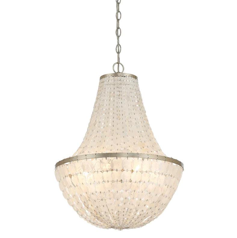 Lampadario Impero con disco luminoso scintillante