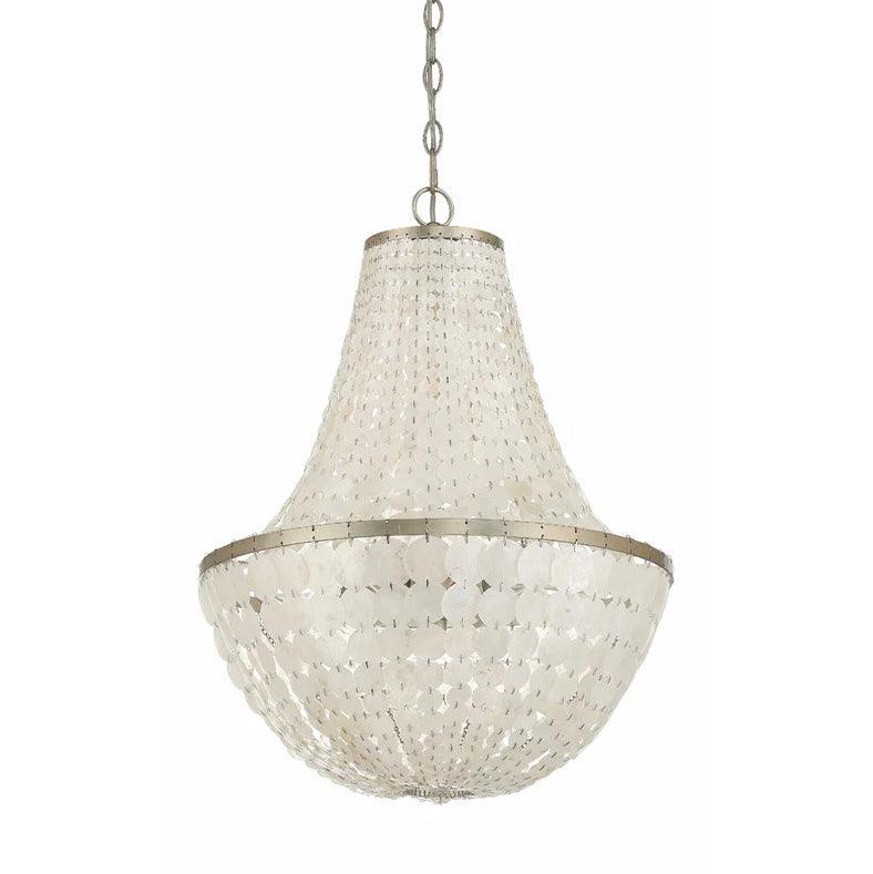 Lampadario Impero con disco luminoso scintillante