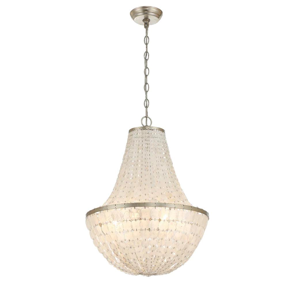 Lampadario Impero con disco luminoso scintillante