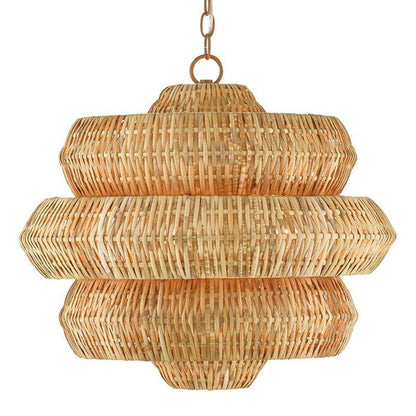 Piccolo lampadario Antibes in rattan