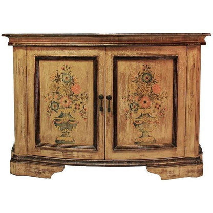 Credenza dipinta con motivi floreali spagnoli