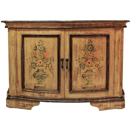 Credenza dipinta con motivi floreali spagnoli