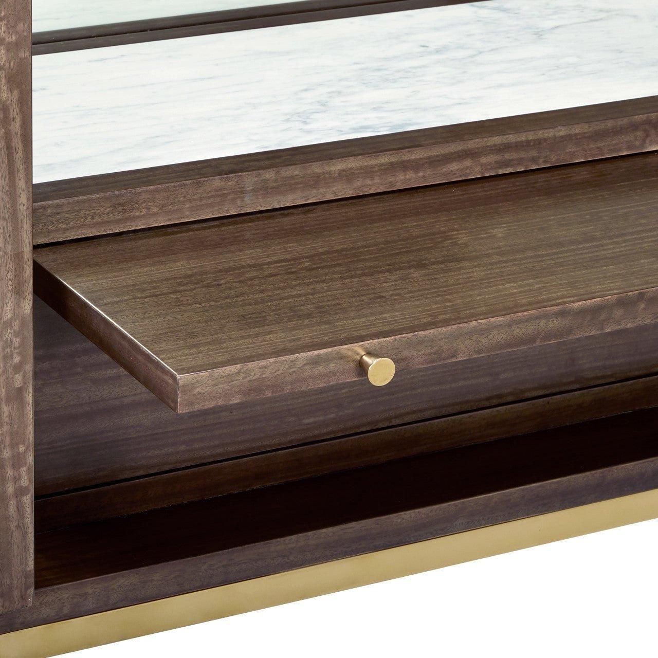 Mobiletto a 2 ante marrone fulvo