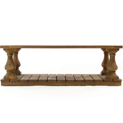 Tavolino da caffè in legno tinto