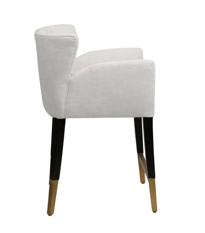 Sgabello da bar contemporaneo in tessuto di pietra