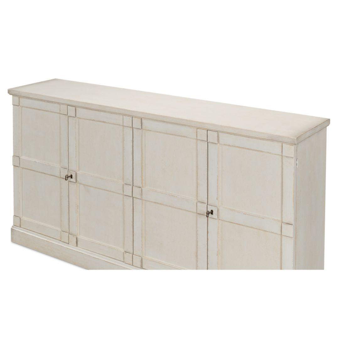 Credenza con pannelli Stucco White Rhapsody