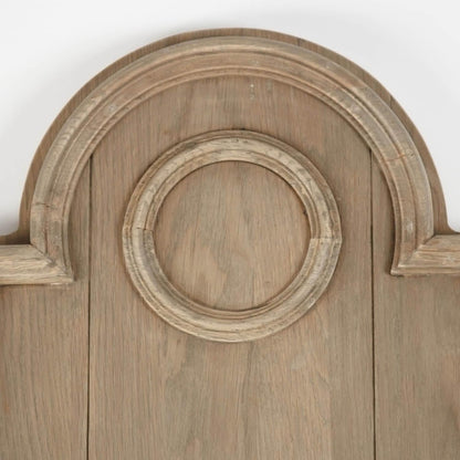 Testiera doppia ad arco in legno di assi alte