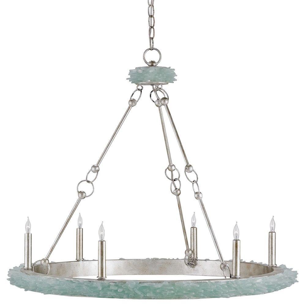 Lampadario in vetro di mare Tidewater