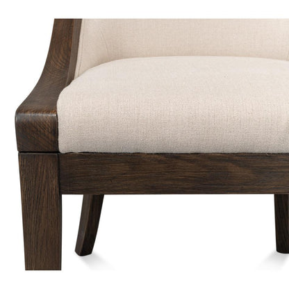 Sedia da pranzo con struttura in legno di transizione