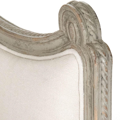 Divano da salotto francese trapuntato