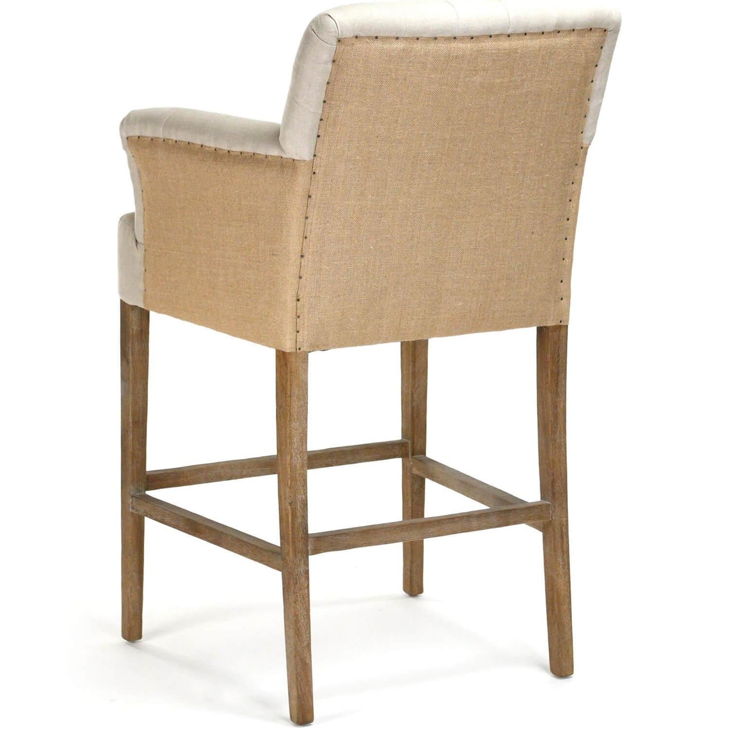 Sgabelli da bar in iuta trapuntata