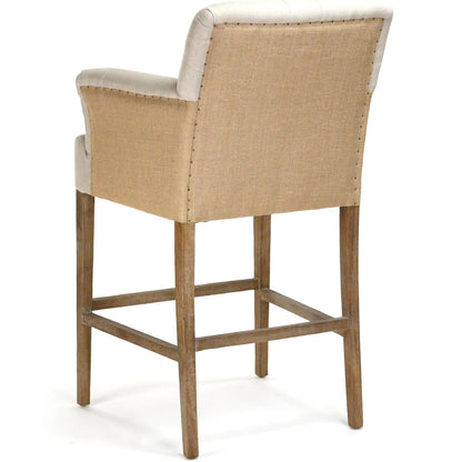 Sgabelli da bar in iuta trapuntata