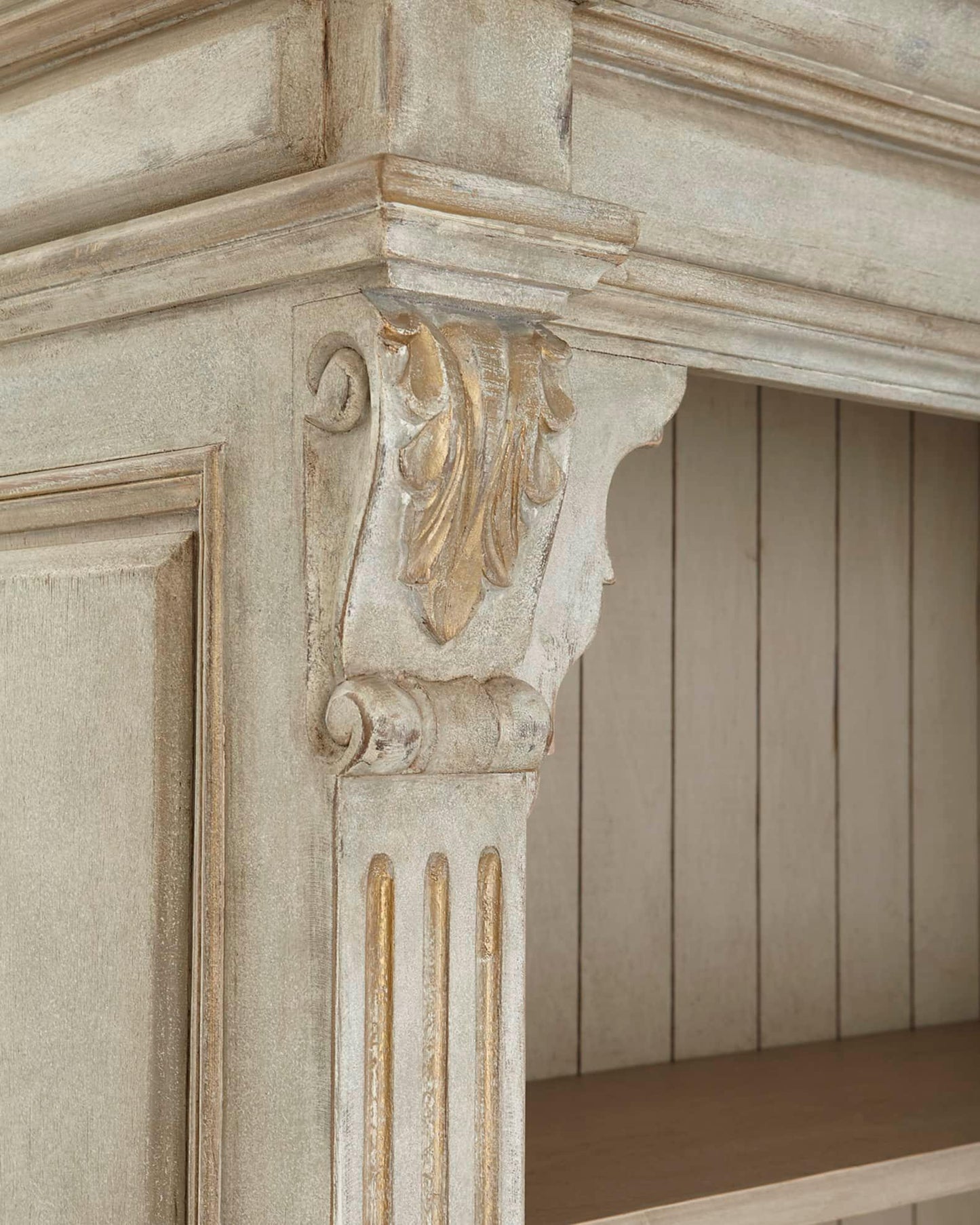 Libreria veneziana avorio con cassetti