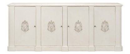 Credenza europea vintage con stemma