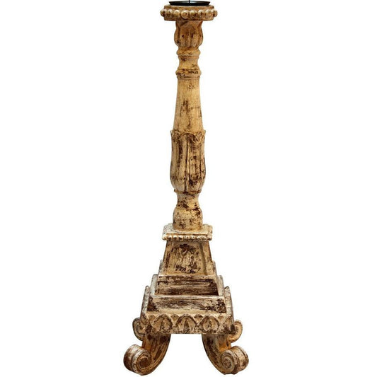 Candeliere francese intagliato d'epoca